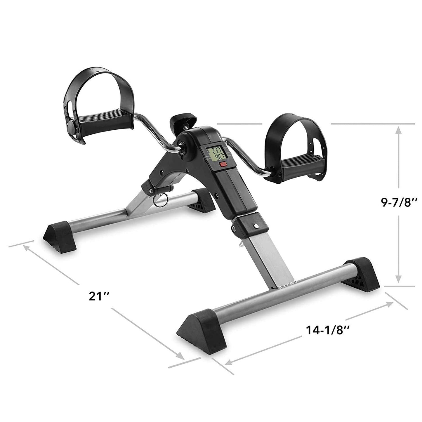 Portable Arm and Leg Foldable Pedal Exerciser Machine with Display