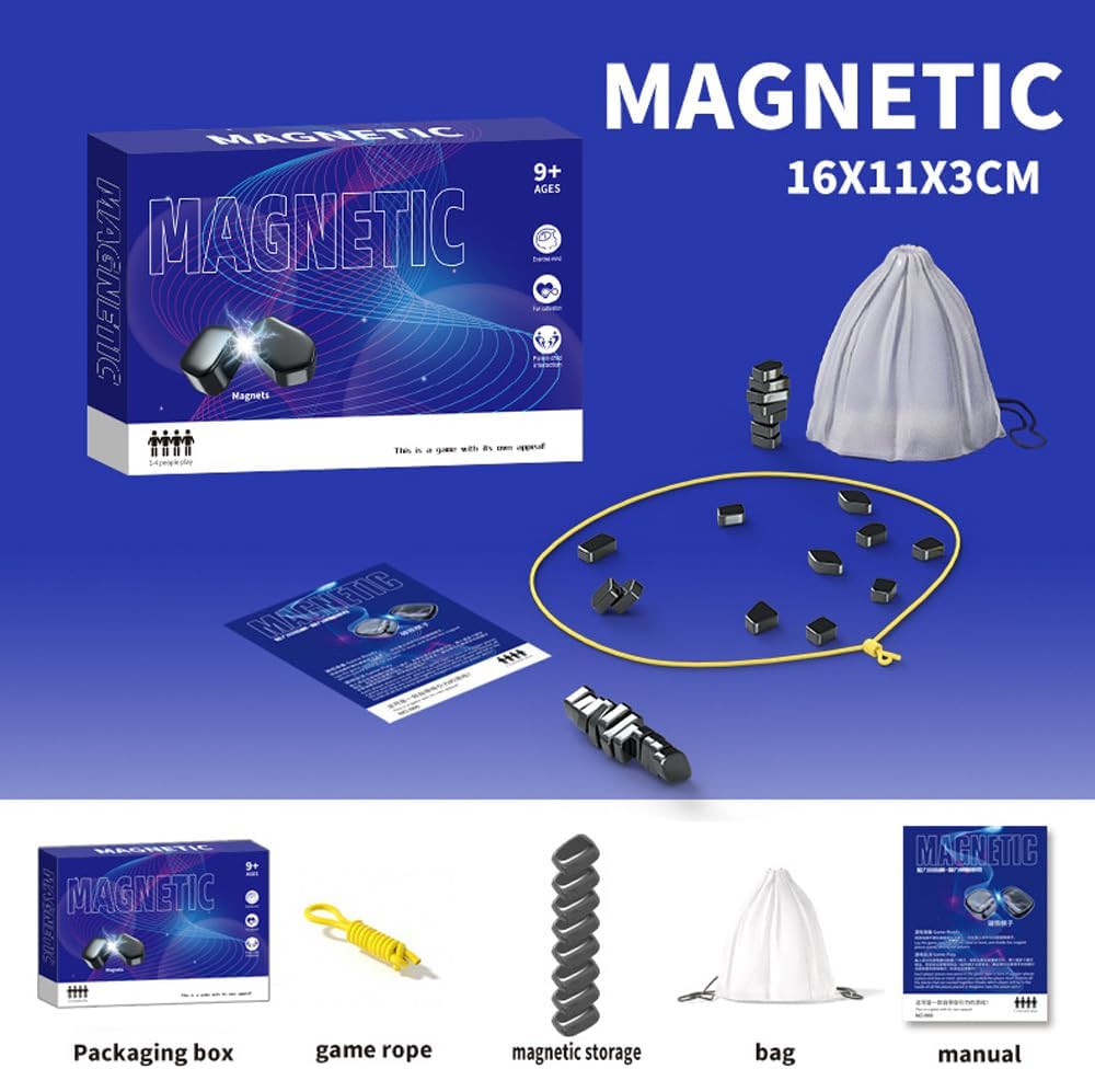 Magnetic Chess Set: Portable Strategy Board Game for Family & Friends, Travel and Camping