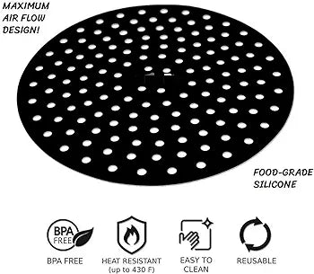 Round Silicone Reusable Air Fryer Liner