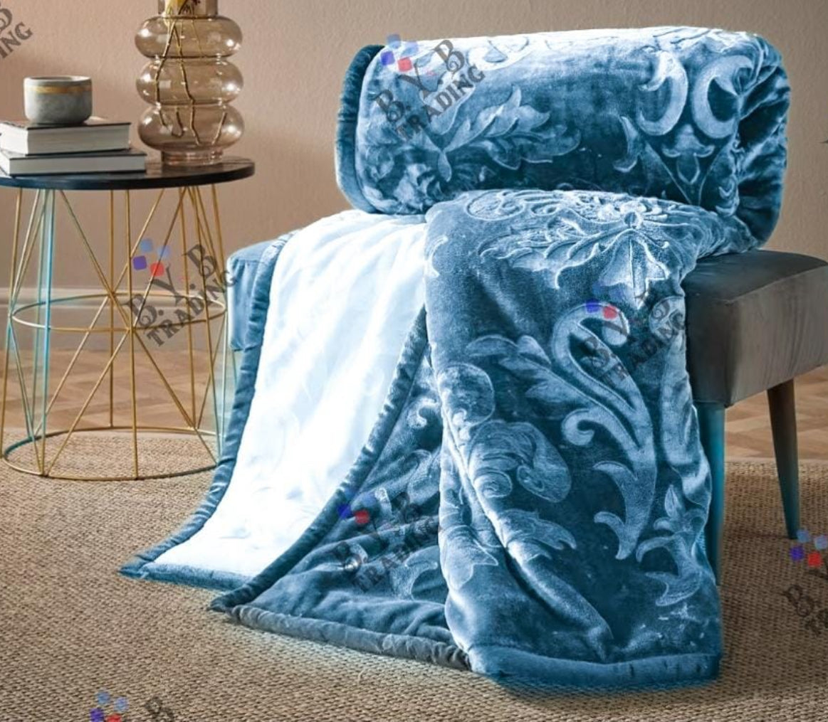 Luxurious Trendy Double Blanket- 10kg Various Colours