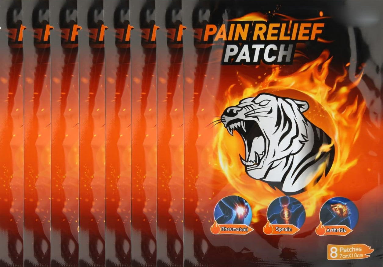 Fast Acting Chinese Far Infrared Patches, Long Lasting Patch for Back Pain, Shoulder Pain, Joint Pain, Muscle Pain, Lumbar Disc Herniation