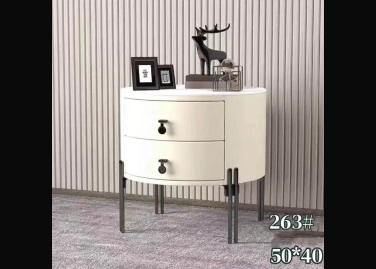 MFurn Modern 2-Drawer Nightstand, Storage Bedside Table for Bedroom, Living Room-Various Colours