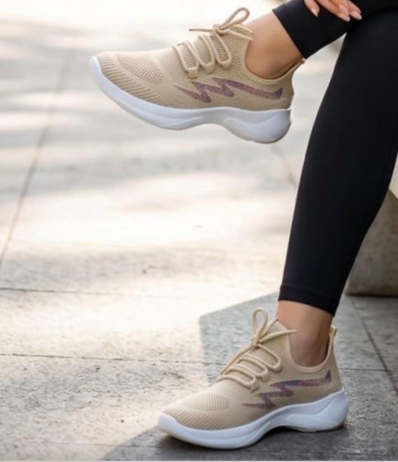 Ladies Lightweight Athletic Sneakers-Various Colours