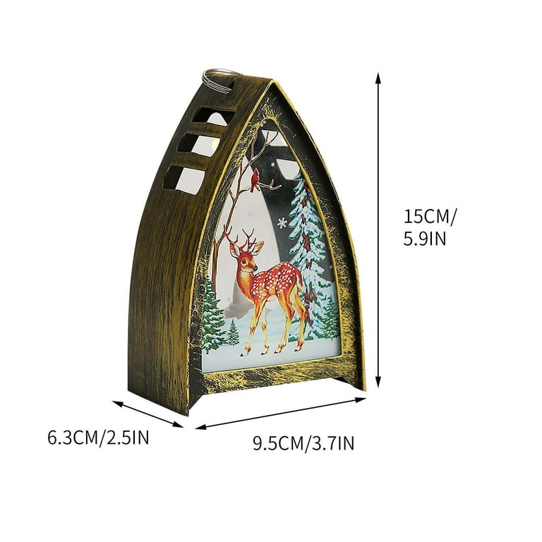 MHome Mini Christmas Flameless LED Wind Lamp – Hanging Holiday Decor
