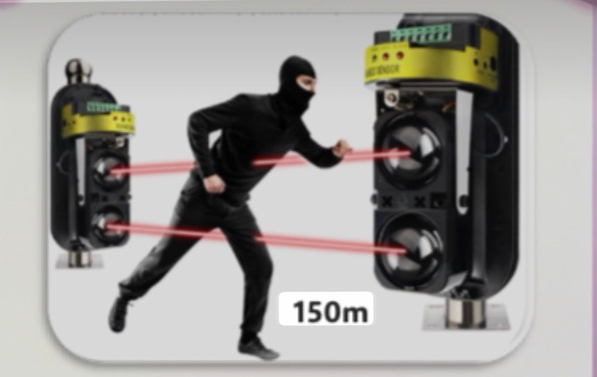 MTech Dual Infrared Beam Sensor Alarm 150M