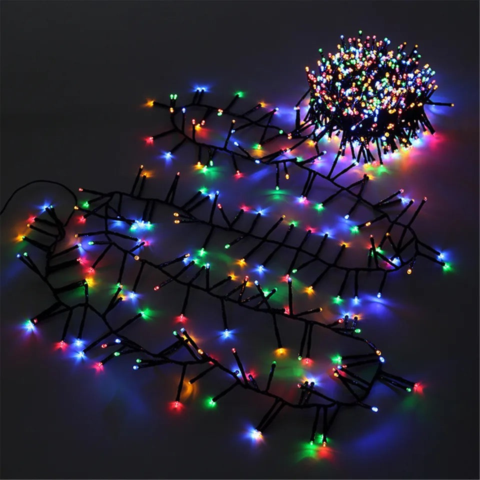 Christmas 50 M LED Strip Light with Flickering Colorful and Round Shape Lights
