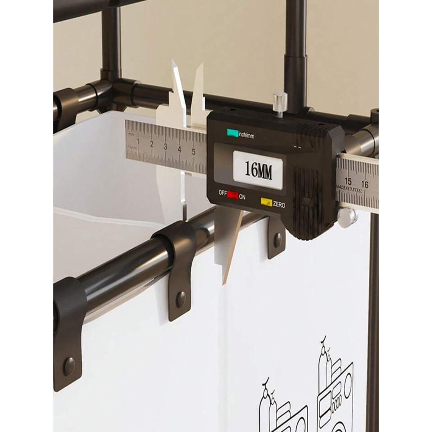 Foldable MultiCompartment Laundry Basket With Divider