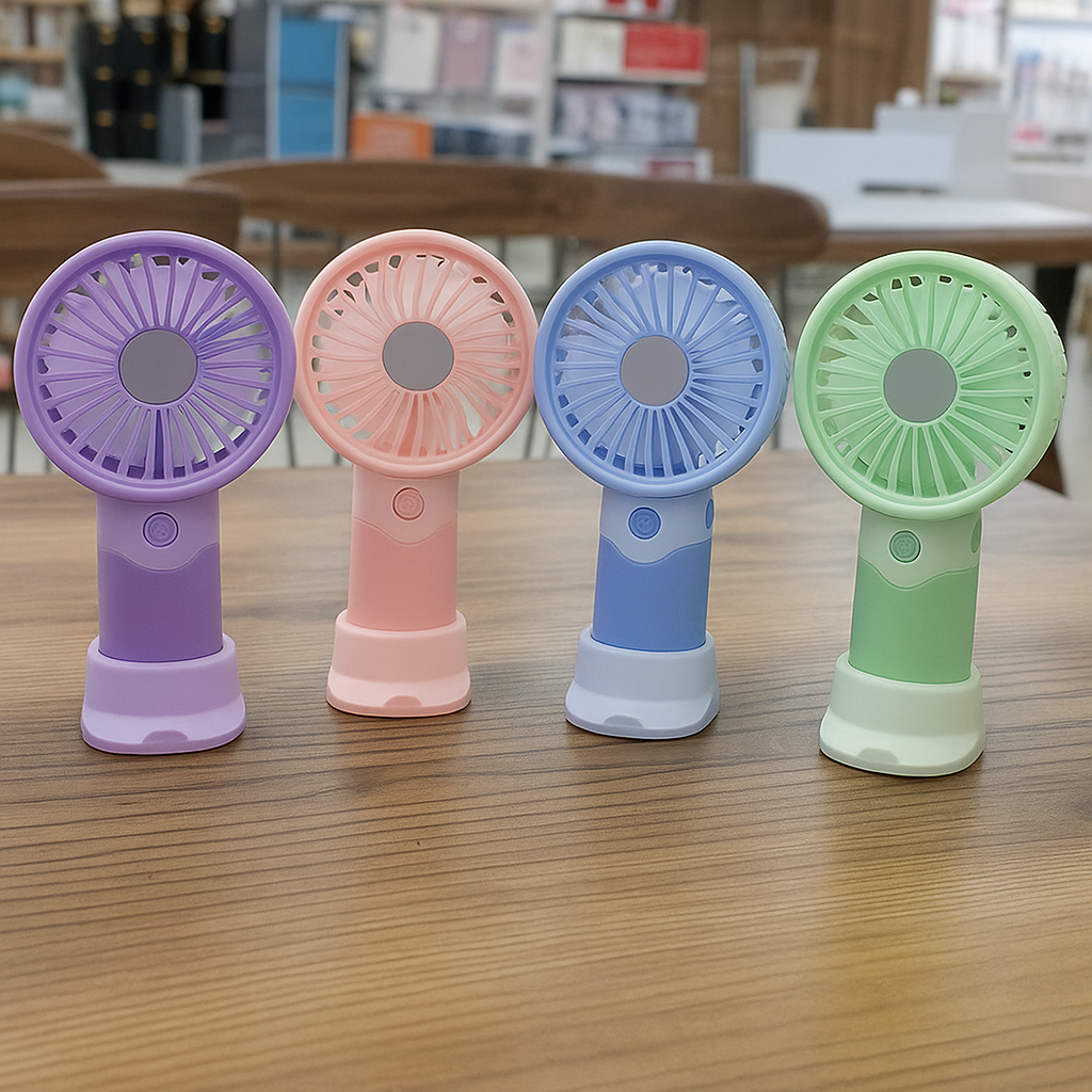 CandyBreeze™ Mini Fan – Rechargeable 3-Speed Portable