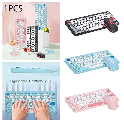 Wireless Computer Keyboard Mouse and Quiet Click