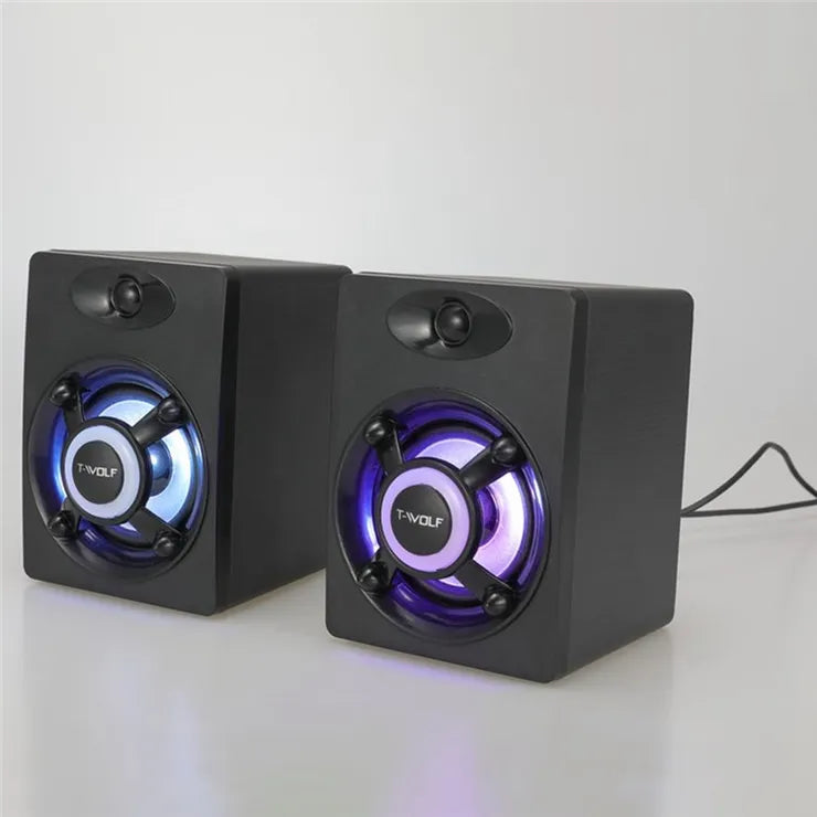 T-WOLF S1 Desktop Speaker with LED Light