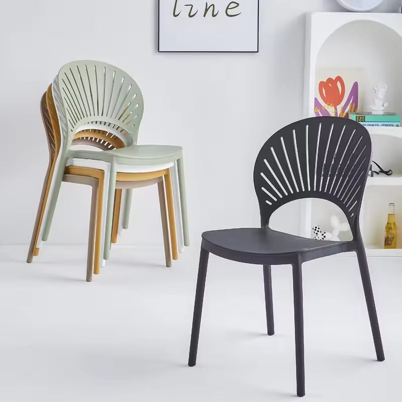 MFurn Nordic Plastic Chair Dining, Home Or Cafe - Various Colours