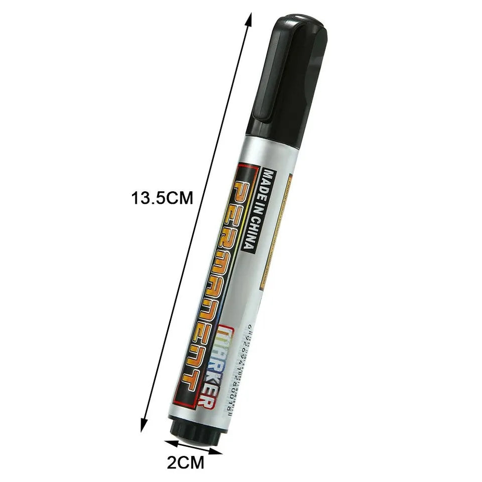 Permanent Marker Pens Black 10pcs