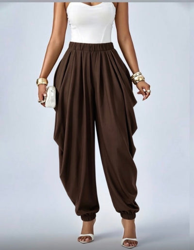 Ladies Loose Flowing Shuttle Trousers-Various Colours