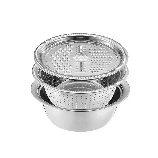 Multifunctional Stainless Steel Bowl Set 26cm