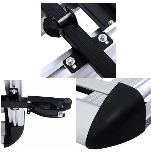 High Quality Heavy Load Thickening Aviation Aluminum Alloy Double Deck Luggage Rack Frame Carrier For Car