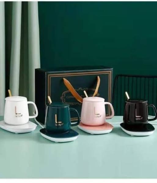 MHOME Smart Ceramic Coffee Mug Set With Heating Plate