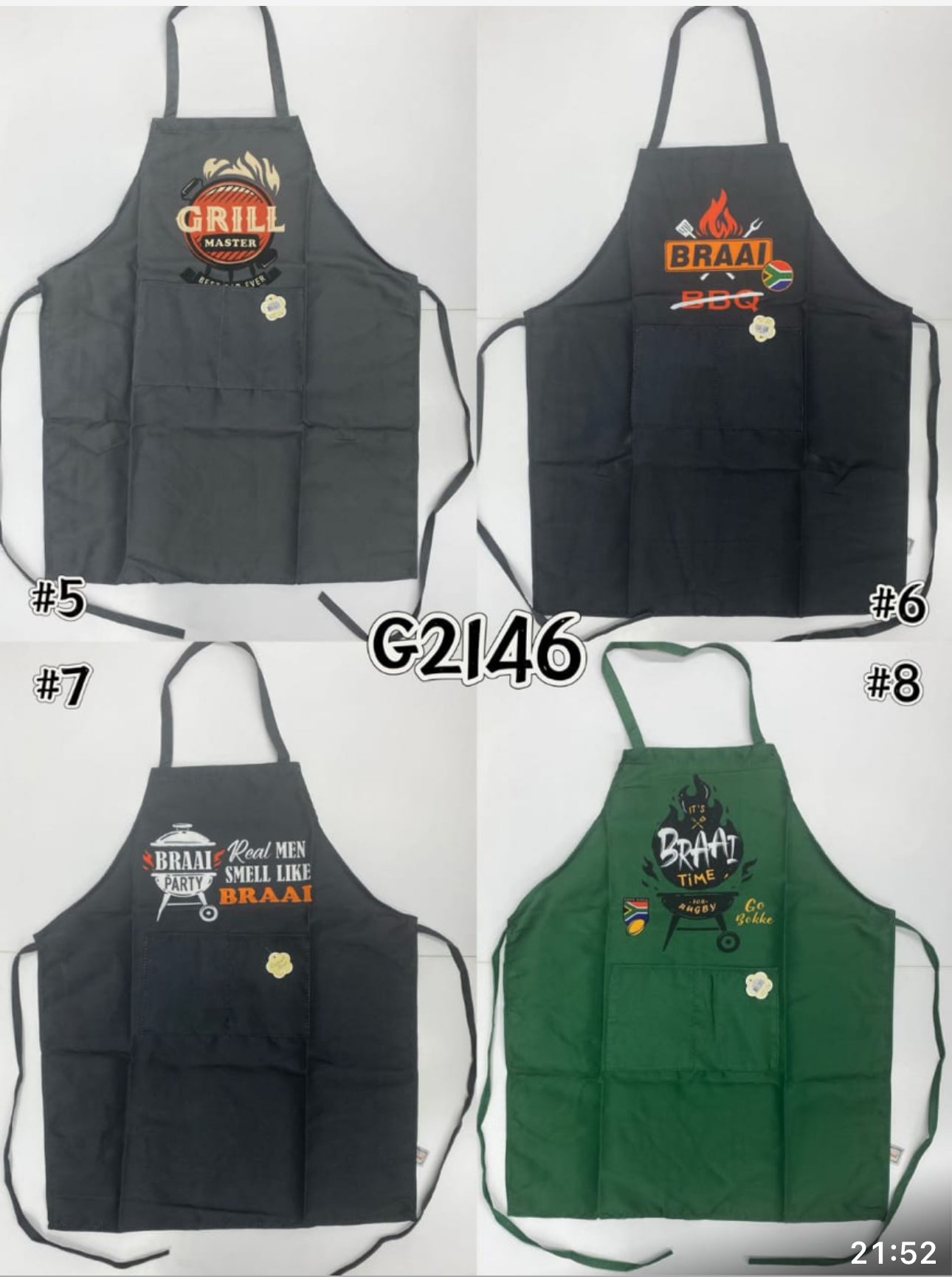 Braai Apron Unisex - Various Options