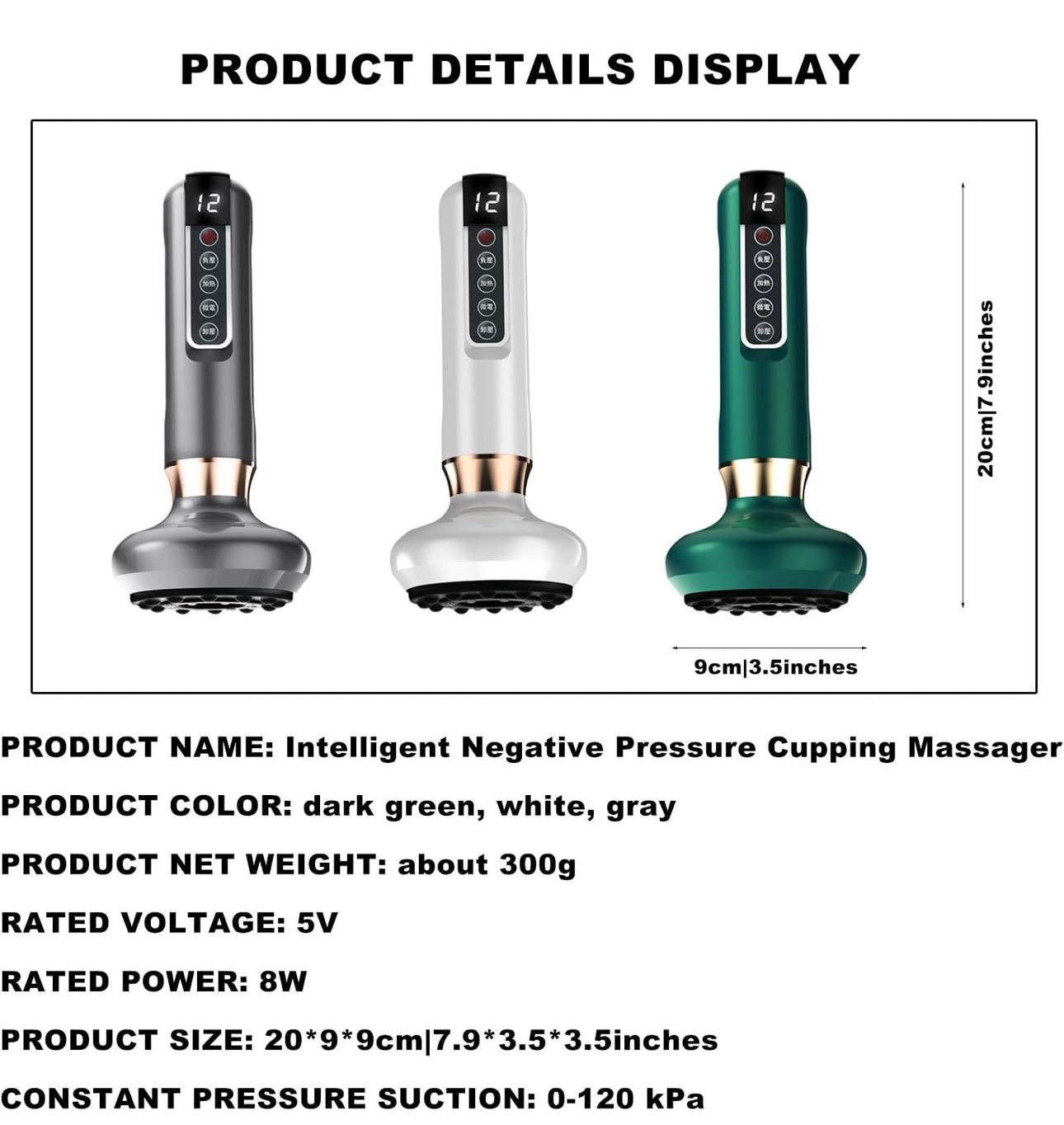 Intelligence Stone Cupping Massager,Electric Gua Sha Instrument