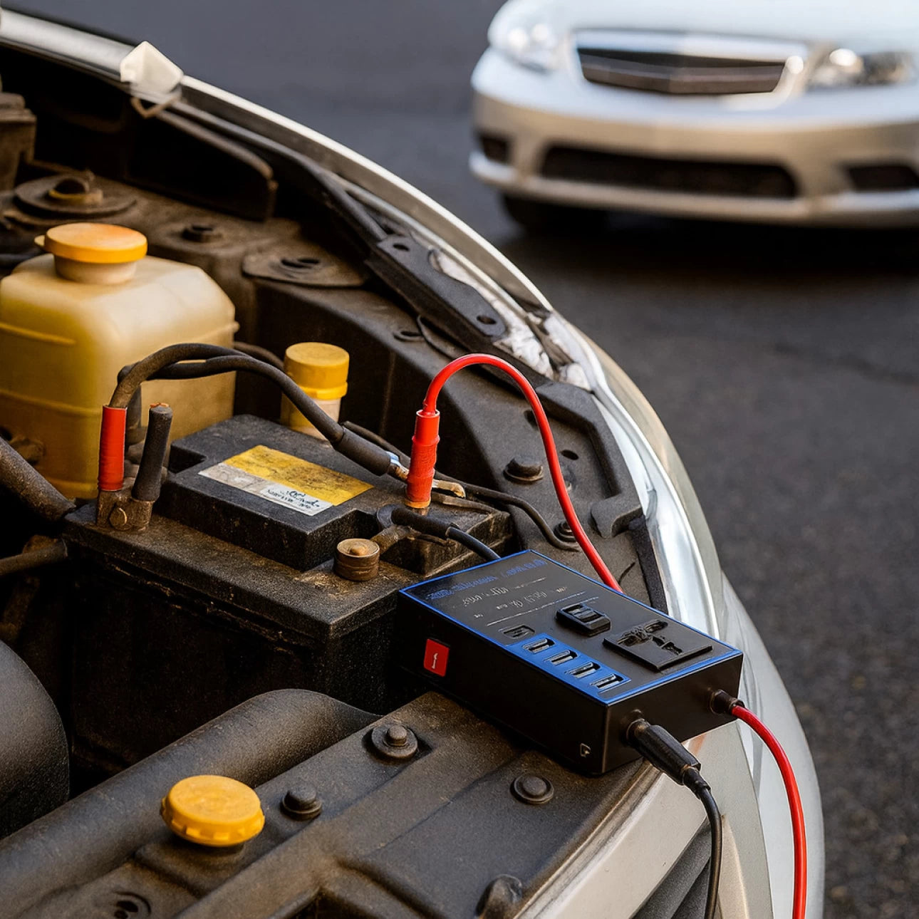 MTech
Car Power Inverter - 12V/24V Converter, 2 AC Outlets + 4 USB Ports,Fast Charging Car Charger Inverter With USB C, Overload Protection,High Efficiency,Home,Vehicle 1500watt