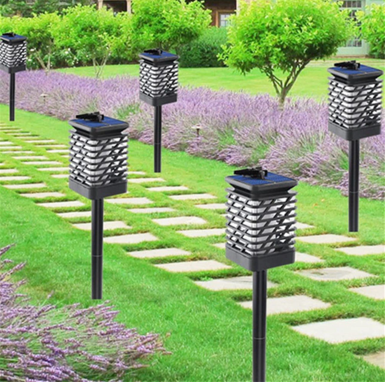 ARBES
Solar Torch Lights,Solar Lanterns Lights IP65 Waterproof Dancing Flickering Flame Solar Lights Landscape Decoration Lighting Dusk to Dawn Security Solar Flame,for Garden Patio Pathway 2pc Pack