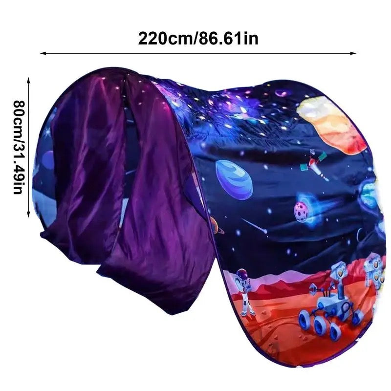 Starry Dream Tent Children Bed Folding Light Blocking Bed Mosquito Net Tent Easy To Assemble Fold Down Cartoon Design For Indoor