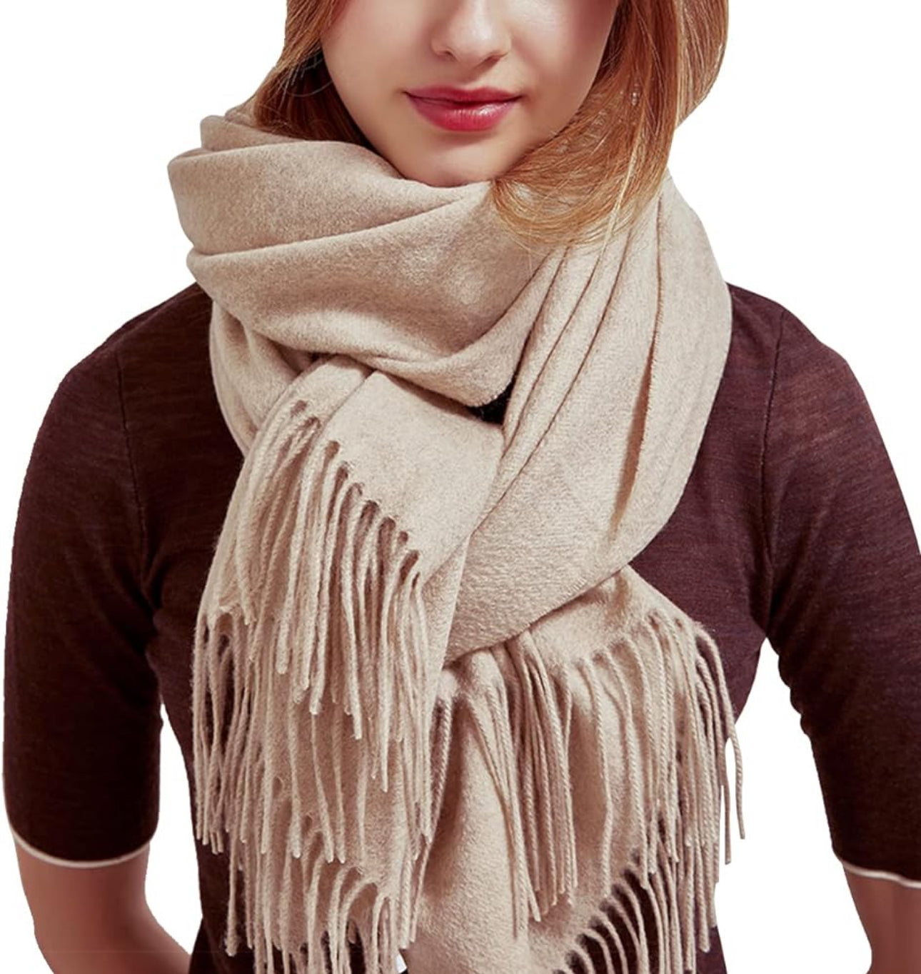 Winter Scarf Shawl Wrap for Women,Scarves Shawls Wraps with Tassel