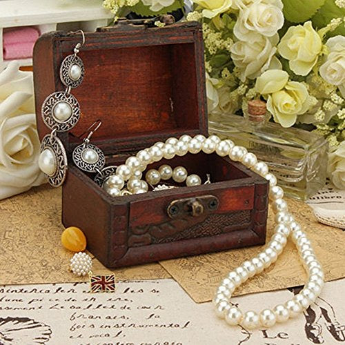 Wooden Retro Jewelry Storage Box