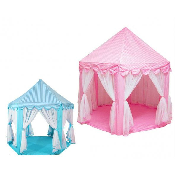 Children Kids Play Tent Fairy Little Prince Princess Castle - ( Blue - Pink)