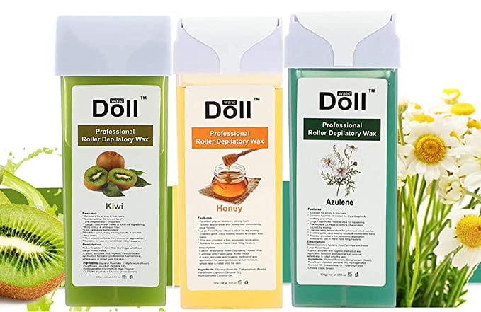 Roll-On Wax Cartridge Refill β 100g Depilatory Wax Roller, Assorted Scents