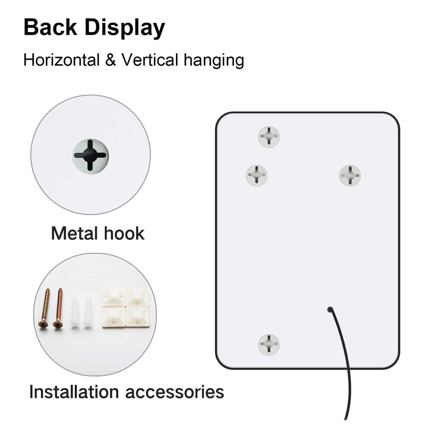 LED Rectangle Tubular Iron Frame Medium End Aluminium Mirror- Various Options