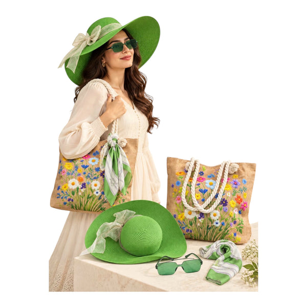 Ladies Summer Hat Combo-4pc set