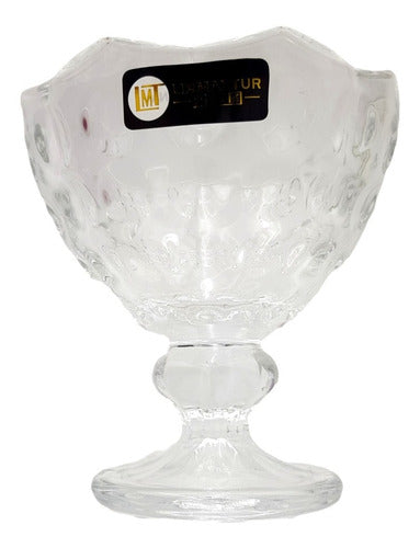 MHome 6pc Glass Dessert Bowl Set – Smoothies, Ice Cream & Desserts