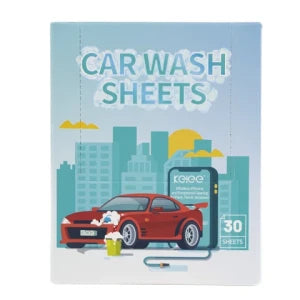 KeleeClean Car Washing Detergent Sheets High Foam Washing Car Cleaning Tablets Deep Cleaning Detergent Sheets 30pc