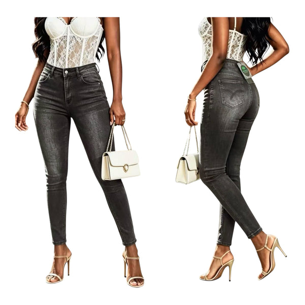 Ladies Sexy High Waist Skinny Jeans