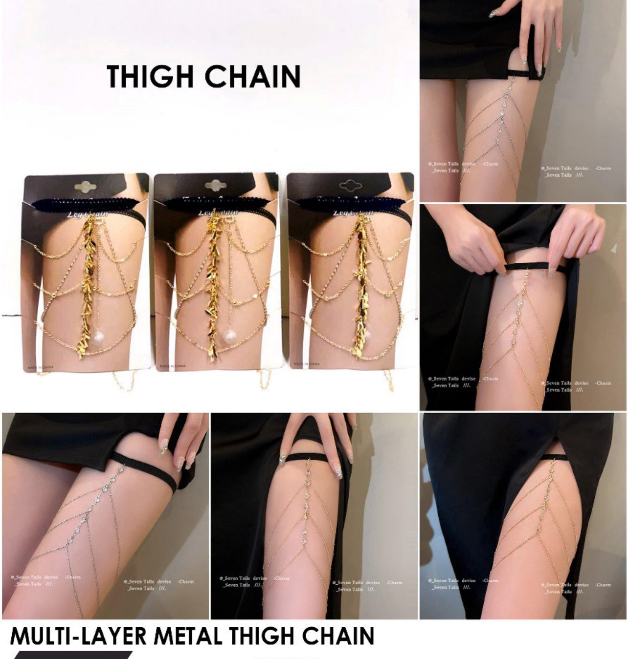 Bohemian Multilayer Thigh Chain
