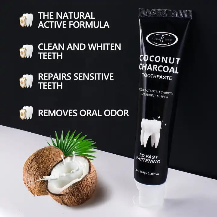 Aichun Beauty Coconut Charcoal 3D Whitening Toothpaste 100g