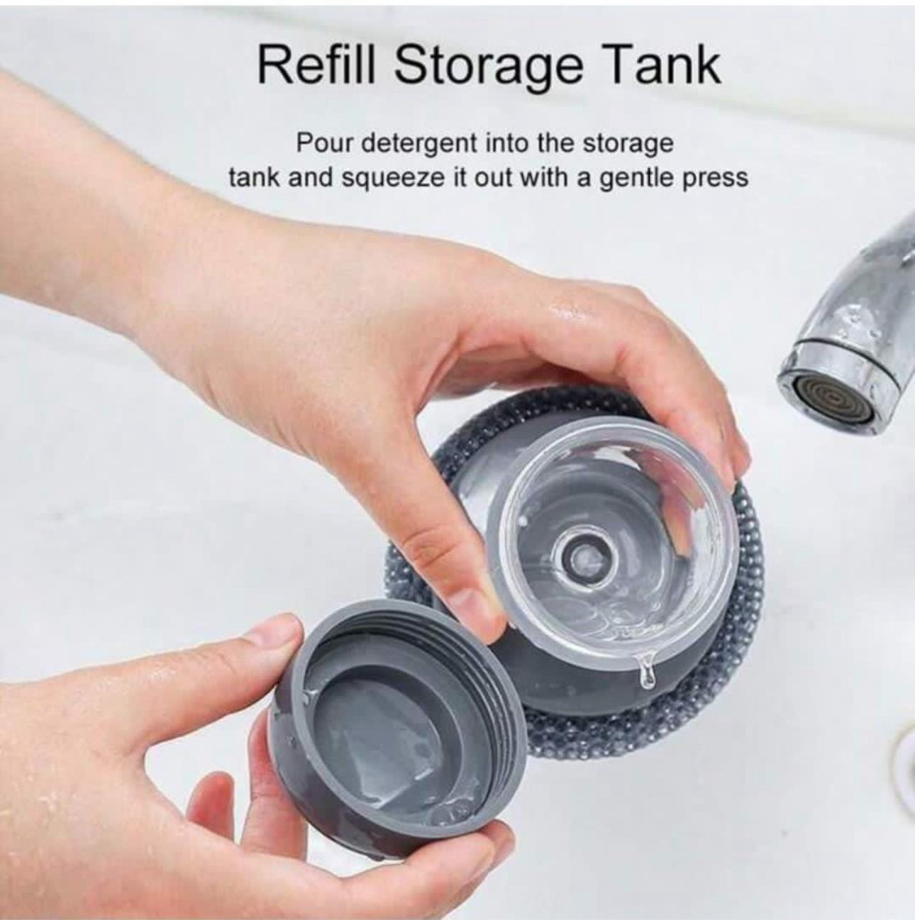 Soap Dispensing & Dishwashing Brush