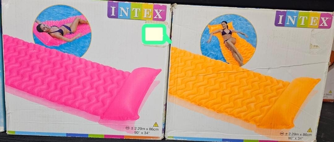 Tote N Float Wave Mat Orange, & Pink