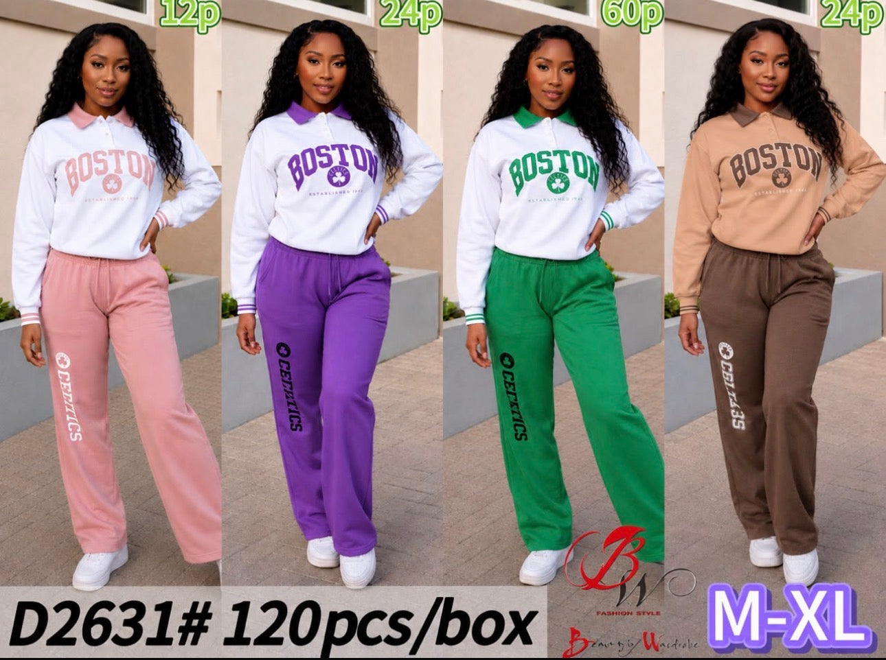 Ladies Boston Celtics Tracksuits-Various Colours
