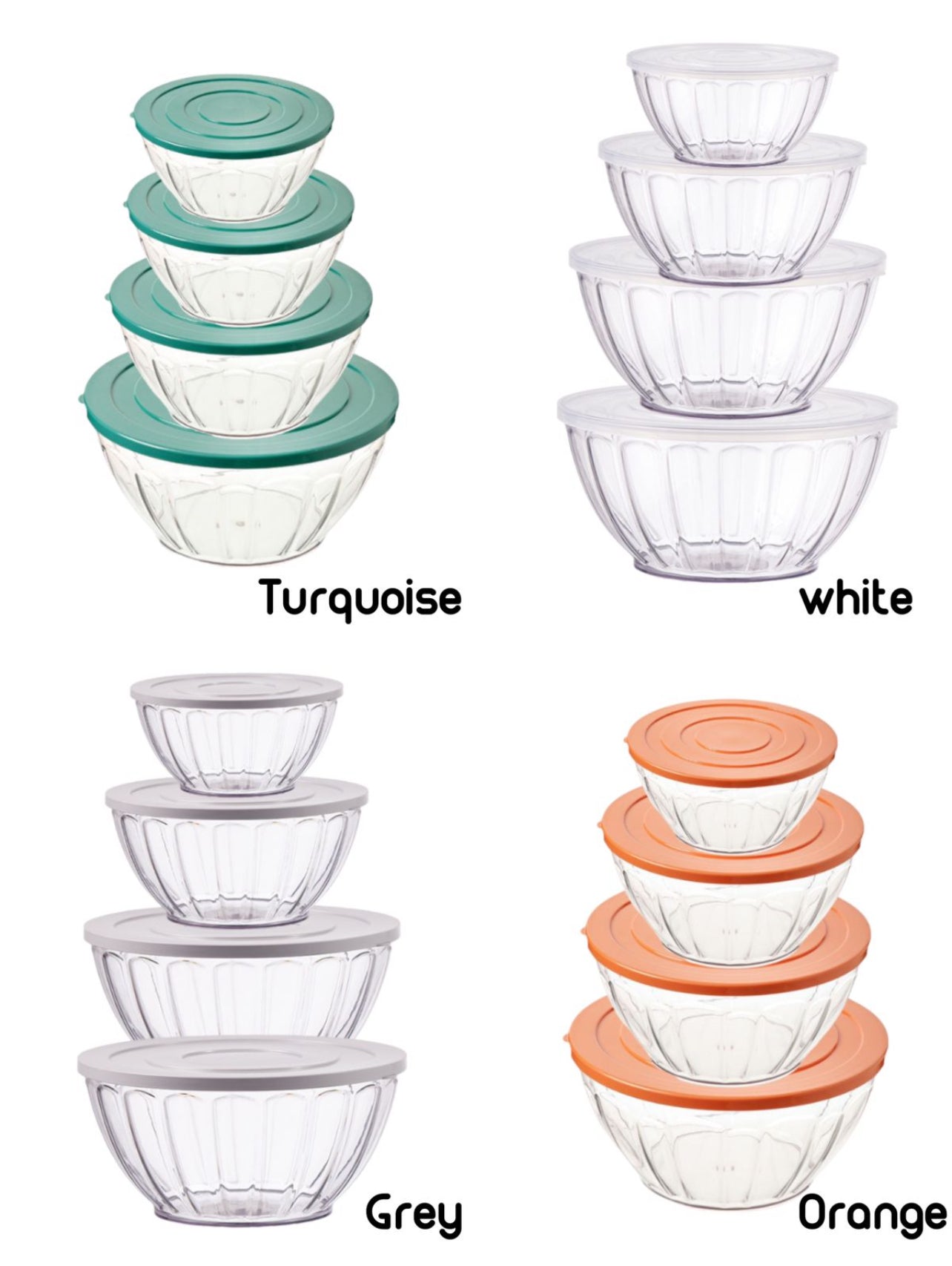 Salad Bowl Set 4pc