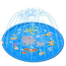 MKids Sprinkler for Kids, Splash Pad, and Wading Pool Blue