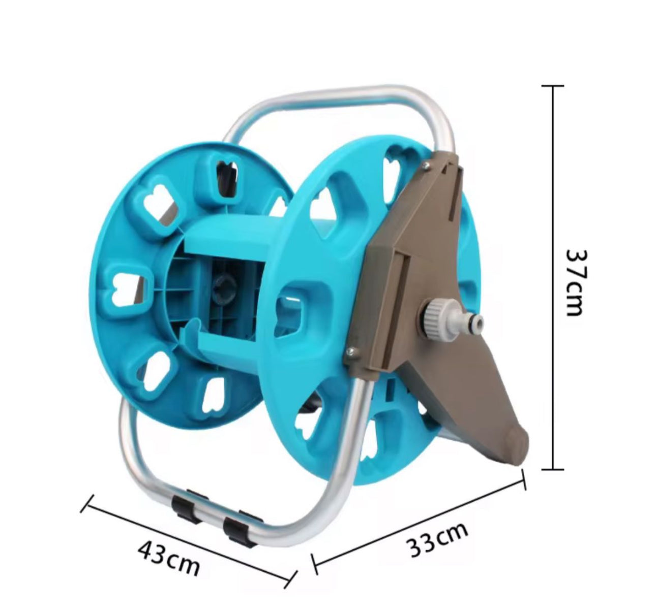 MHome Retractable Garden Sprinkler Garden Water Hose Pipe Reel Plastic Cart- 20M & 30M Options