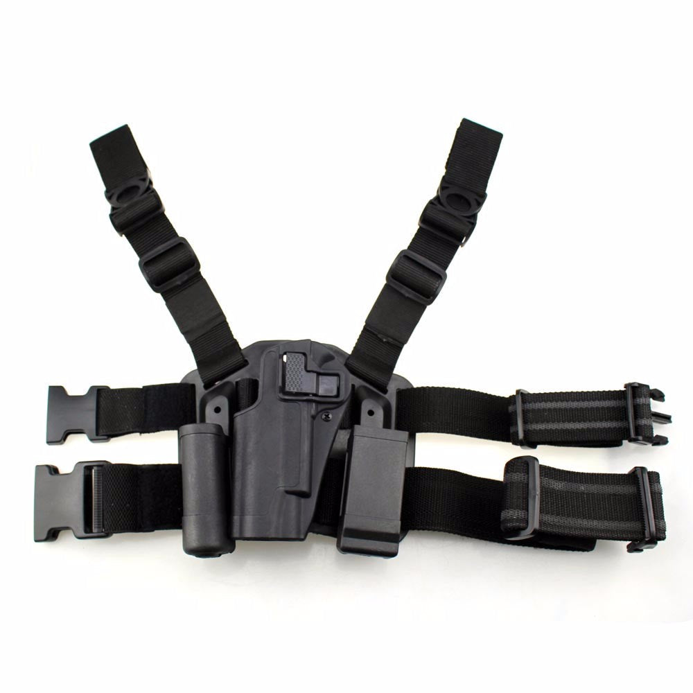 Pistol Gun Leg Holster with Magazine