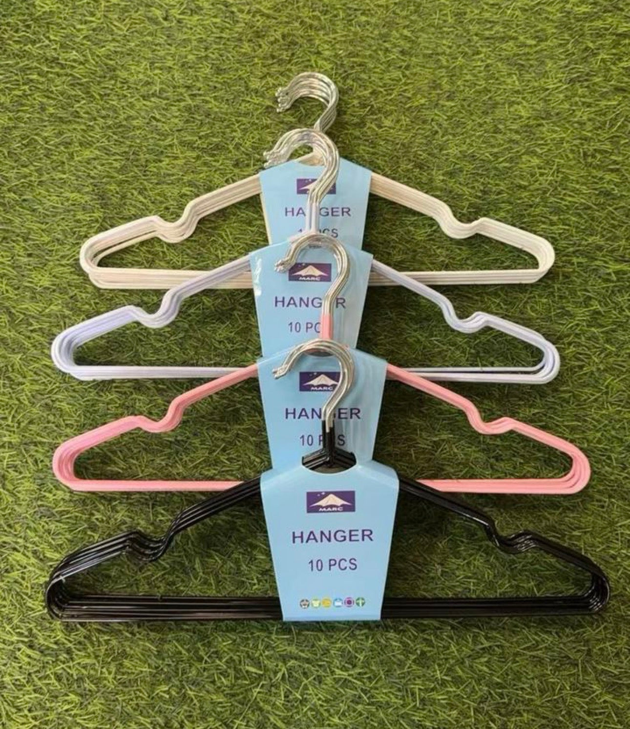 MHome Hanger Set 10pc - Various Colours