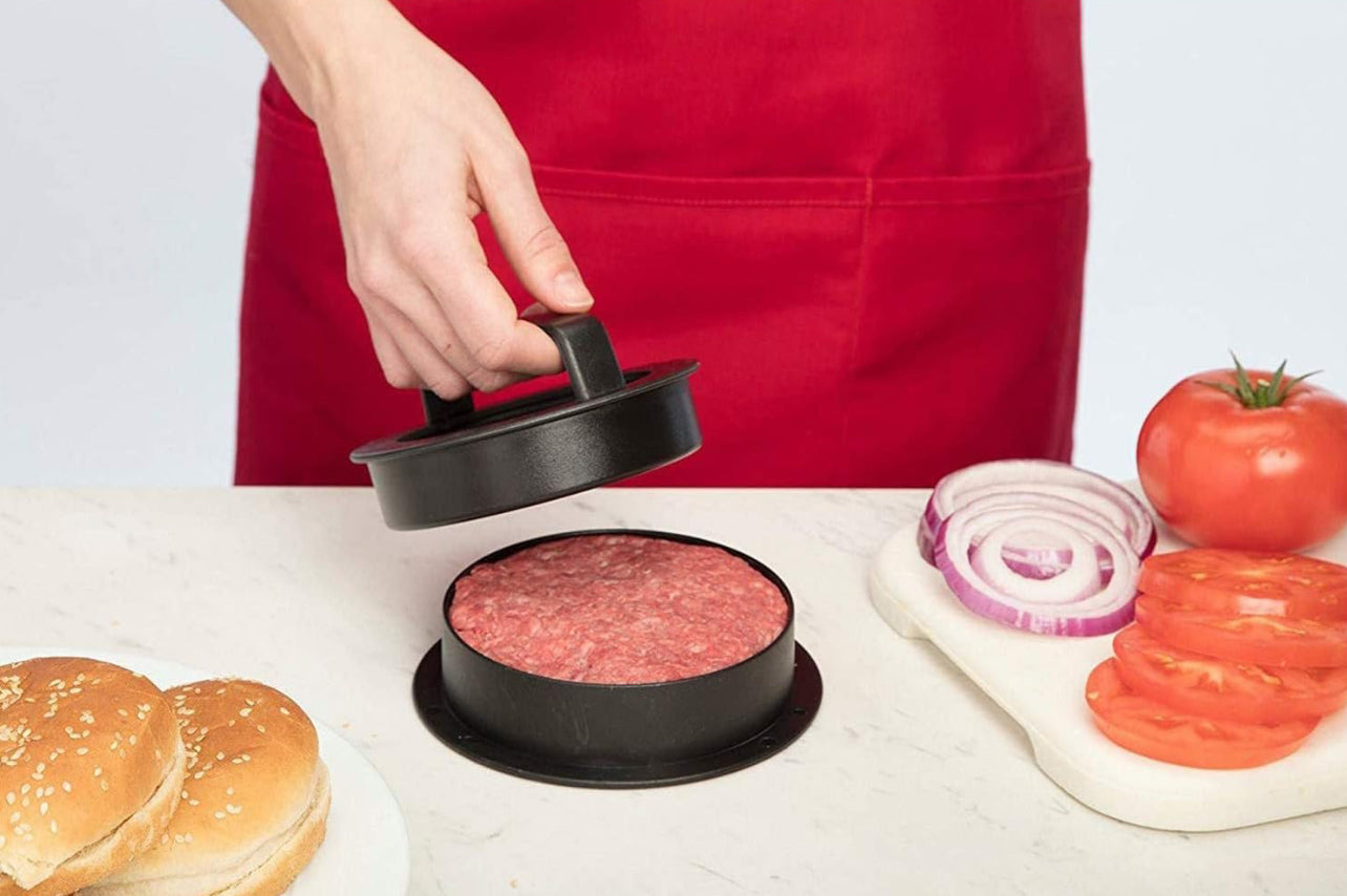 Burger Press Hamburger Patty Maker Slider Press Stuffed Burger Patty Press Regular Burger Patties Cookery Mold 3 in 1 Non Stick Kitchen Barbecue Tool