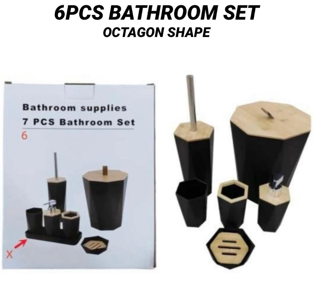 Luxury Bathroom Set Octagonal 6pc Set