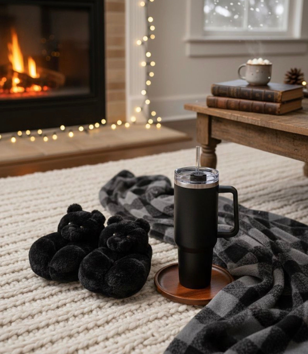 Winter Combo Deal-Slippers & WaterBottle
