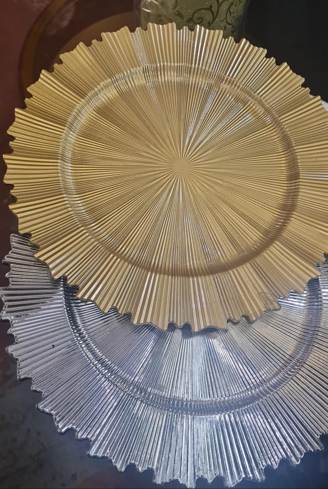 MHome Under Charger Plates 6pc Set-Various Colours