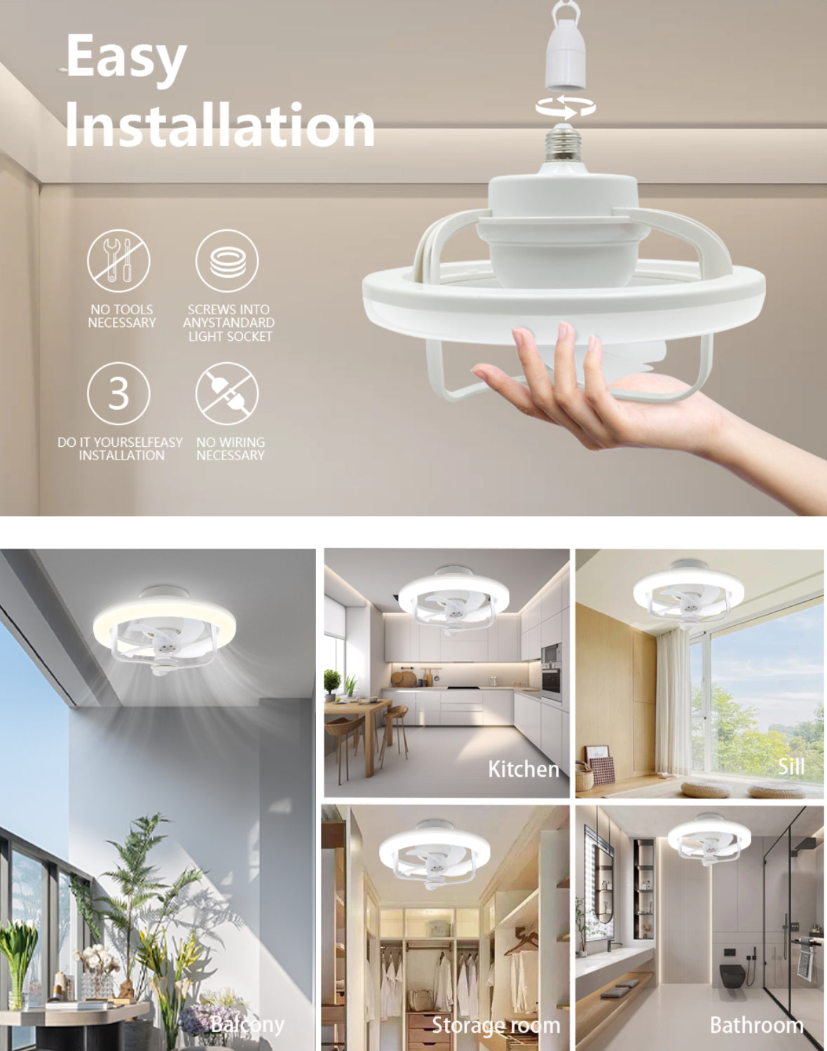 Modern Fan /Ceiling Fan Light With LED/Aromatherapy