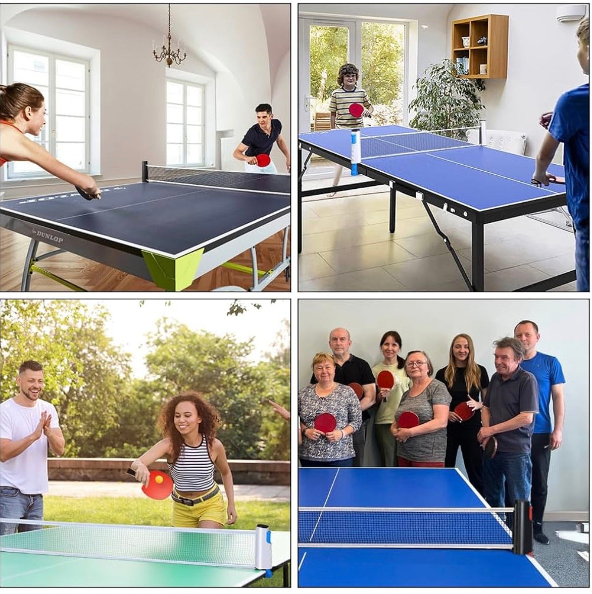 MSPORTZ Table Tennis Bats, Wooden Table Tennis Set | Portable Table Tennis Set, 2 Table Tennis Bats, 3 Ping Pong Balls & Carry Bag, for Outdoor/Indoor Daily Practice & Competitions